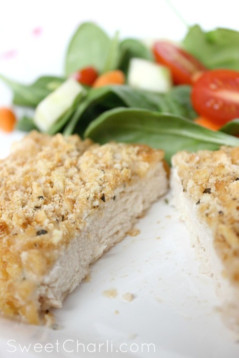 healthy crusted ranch chicken