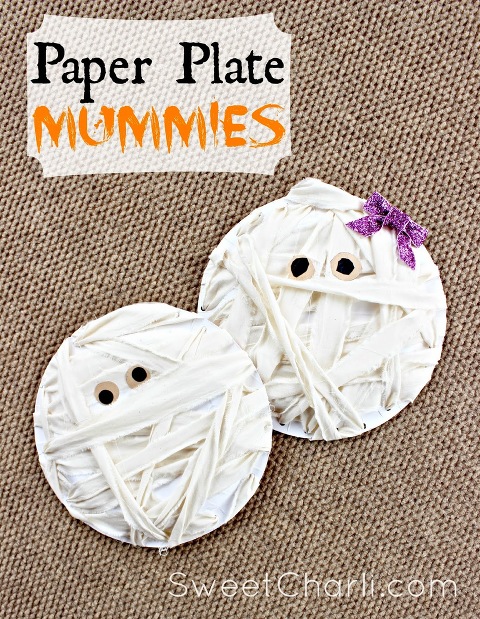 Craft for Kids: Mummies from Paper Plates » Kami Watson